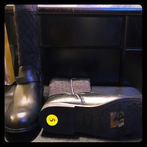 Black Michael Kors Riding Boots